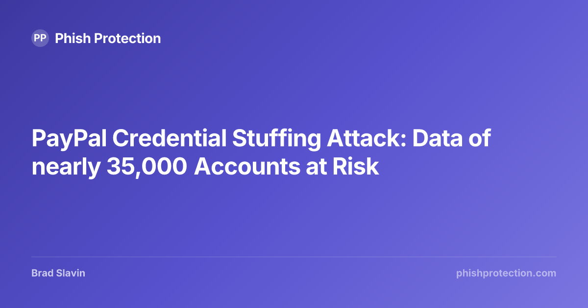 PayPal Credential Stuffing Attack: Data of nearly 35,000 Accounts at ...
